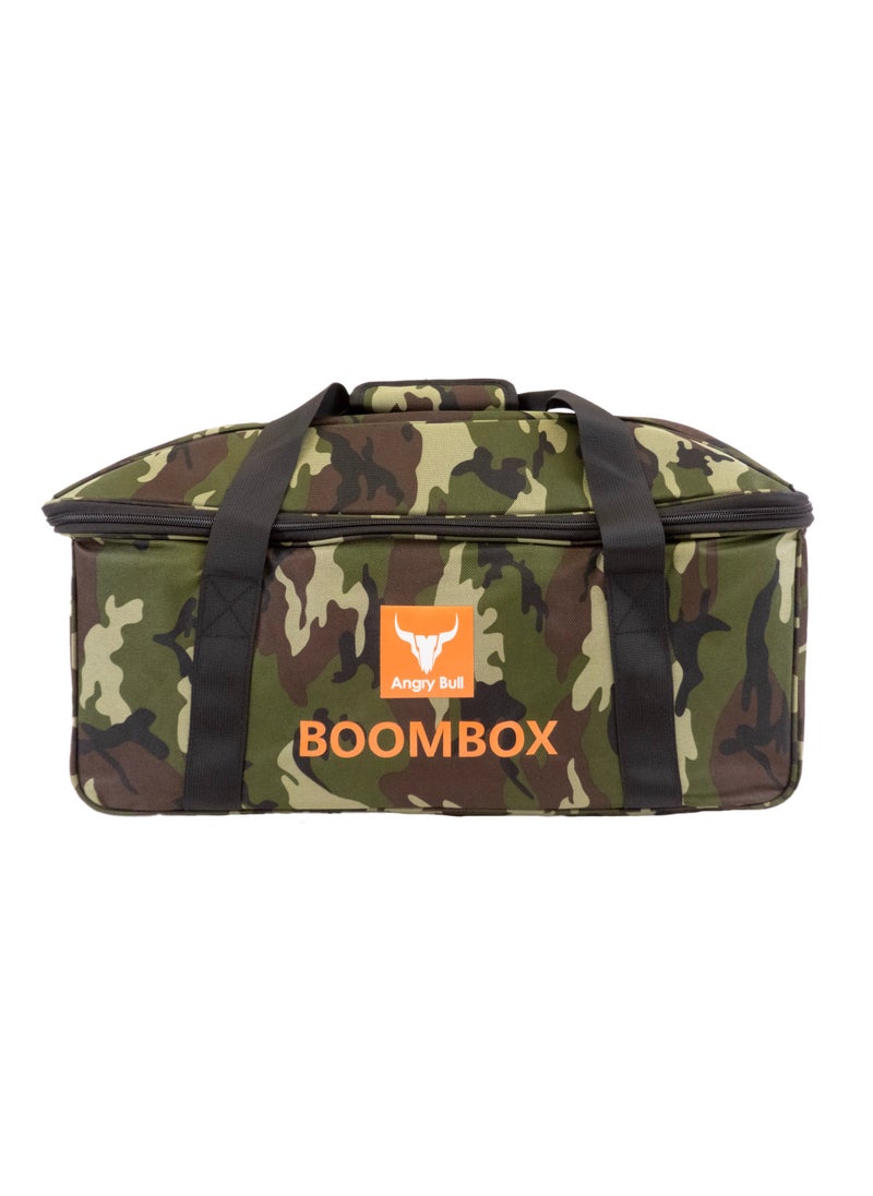 Speaker Bag Safety Carrying Case with Shoulder and Handy Strap Travel Bag for JBL Boombox 3 Portable Bluetooth Speaker Army - A