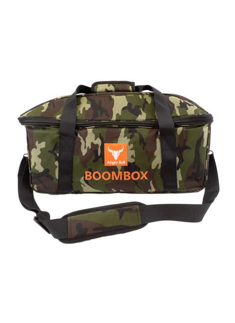 Speaker Bag Safety Carrying Case with Shoulder and Handy Strap Travel Bag for JBL Boombox 3 Portable Bluetooth Speaker Army - A