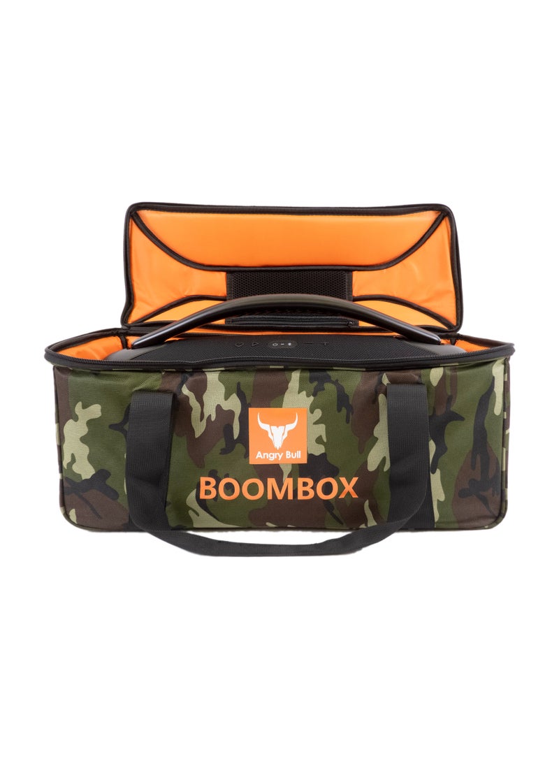 Speaker Bag Safety Carrying Case with Shoulder and Handy Strap Travel Bag for JBL Boombox 3 Portable Bluetooth Speaker Army - A