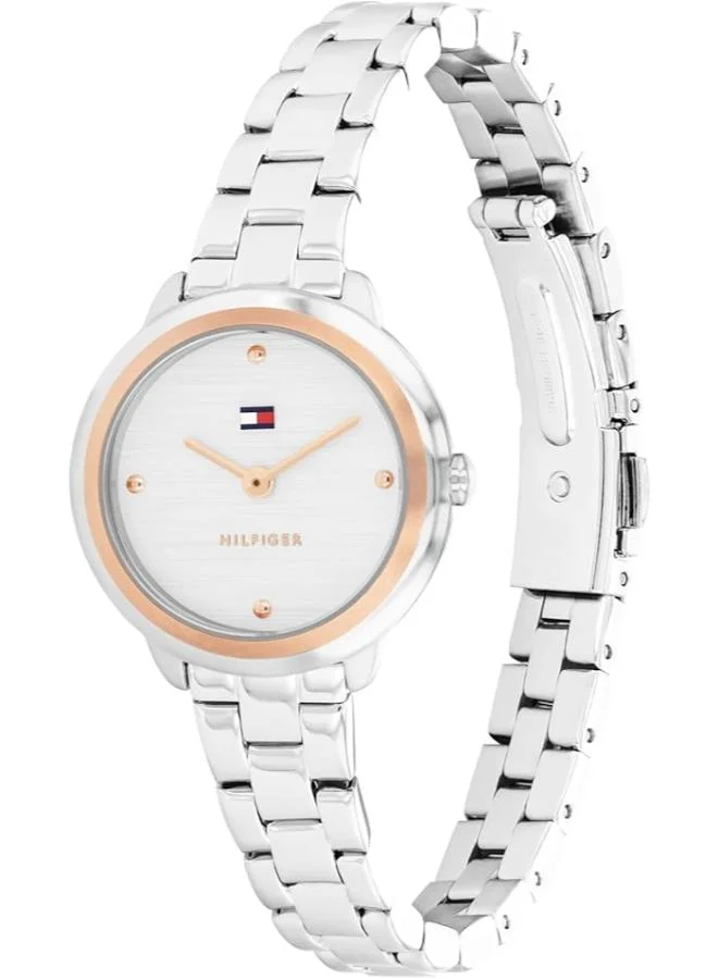 تومي هيلفيغر ساعة يد ستانلس ستيل بعقارب