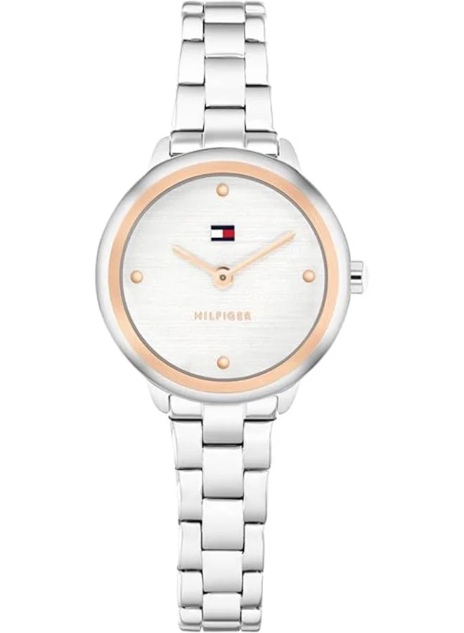 تومي هيلفيغر ساعة يد ستانلس ستيل بعقارب