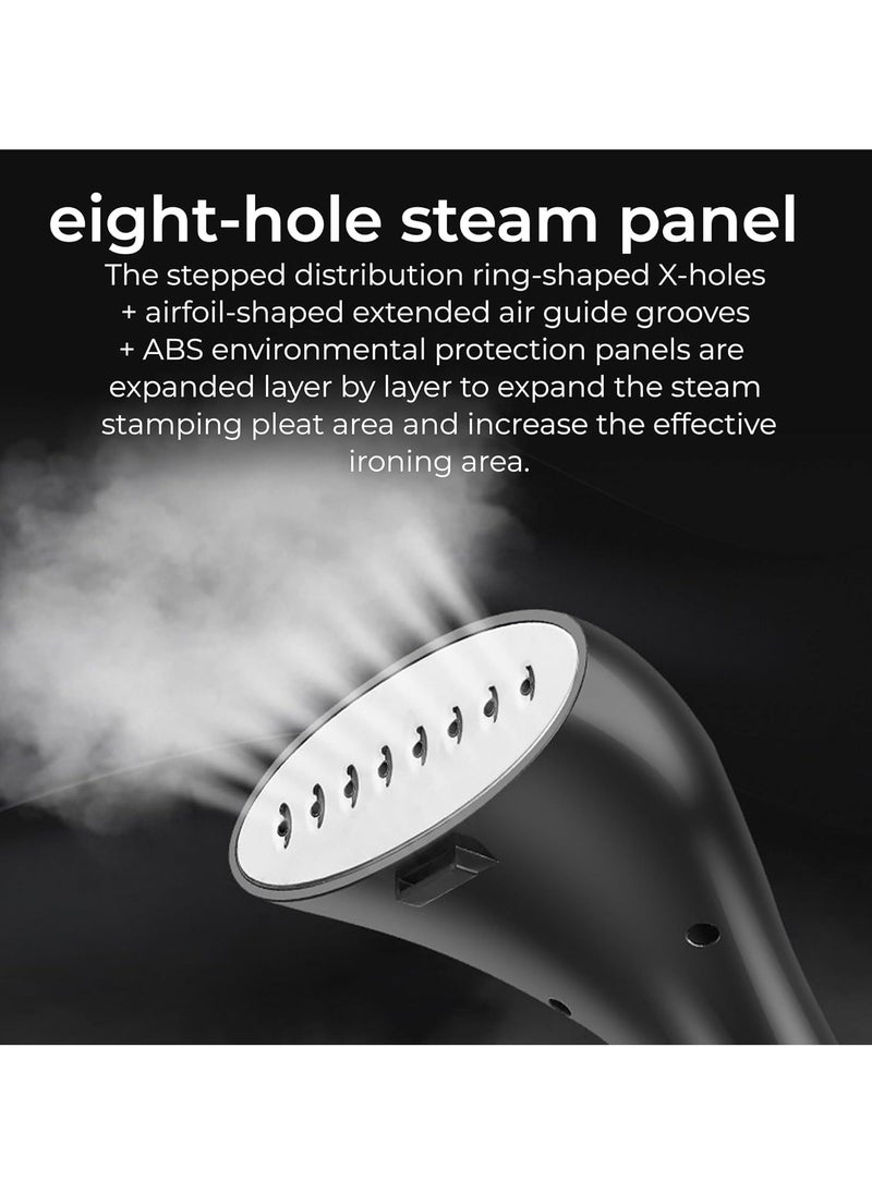 Piccasio Garment Steamer for Clothes, Adjustable Height with Hanger 2000W, Steam Iron 40 Second Heating Time, Detachable Ironing Board, Sanitized Garment, Heat Insulated Steam Hose  - Image 3