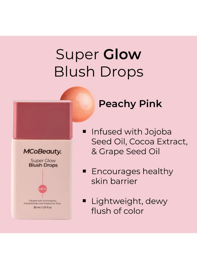أم سي أو بيوتي أحمر خدود سوبر جلو من إم كو بيوتي، وردي خوخي، توهج مضيء لخدود مشرقة، نباتي، مستحضرات تجميل خالية من القسوة - Image 3