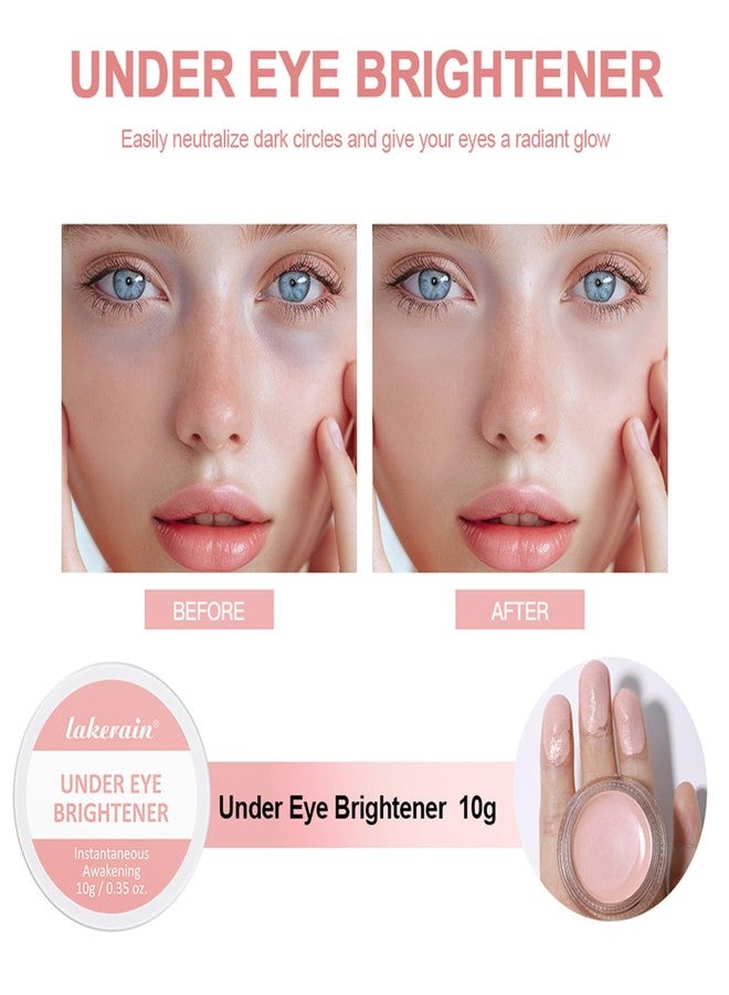 teerova Under Eye Brightener, Concealer Full Coverage for Dark circles, Lightweight Radiant Cream Under Eye Concealer (Soft Pink) - Image 2