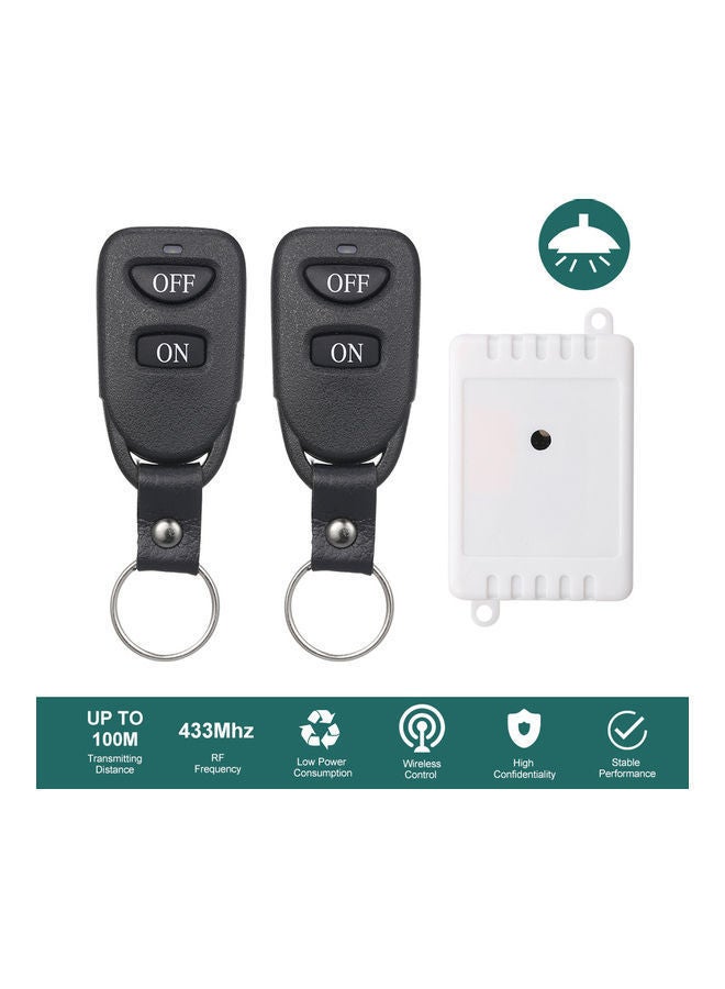 NIBEMINENT 2-Piece Universal Remote Control Switch Module Multicolor - Image 1