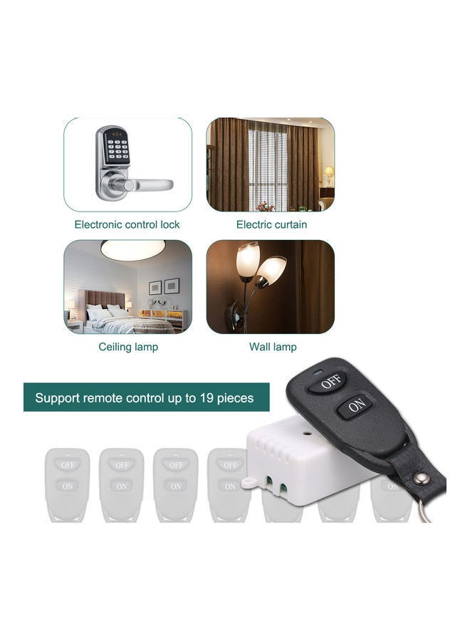 NIBEMINENT 2-Piece Universal Remote Control Switch Module Multicolor - Image 2