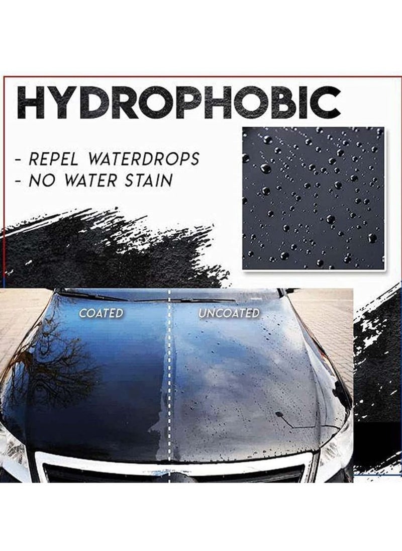RAYHONG Car Scratch Repair Spray, Car Quick Repair Nano Spray, Fast Flawless Repair Scratch Spray, Nano Ceramic Crystal Coating Car Fine Scratch Removal Spray (120ml + Sponge Brush and Wipe)  - Image 3