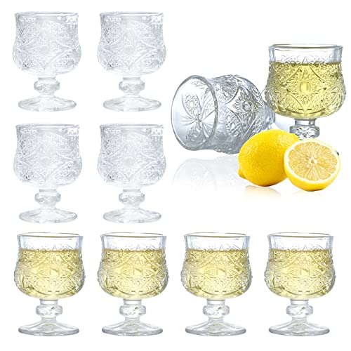 Soopiiso Cordial Glasses,1.7oz/50ml,Shot Glasses Set of 8,shot glasses with stem/tequila shot glasses/Sherry glasses - Image 1