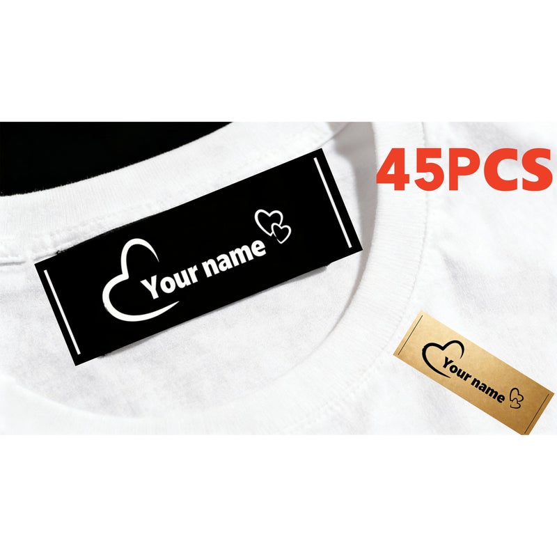 45 Personalized White Labels for Clothing Luggage Gift Craft - Image 4