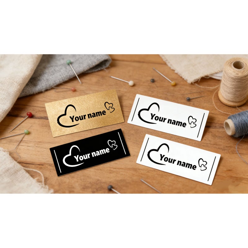 45 Personalized White Labels for Clothing Luggage Gift Craft - Image 2