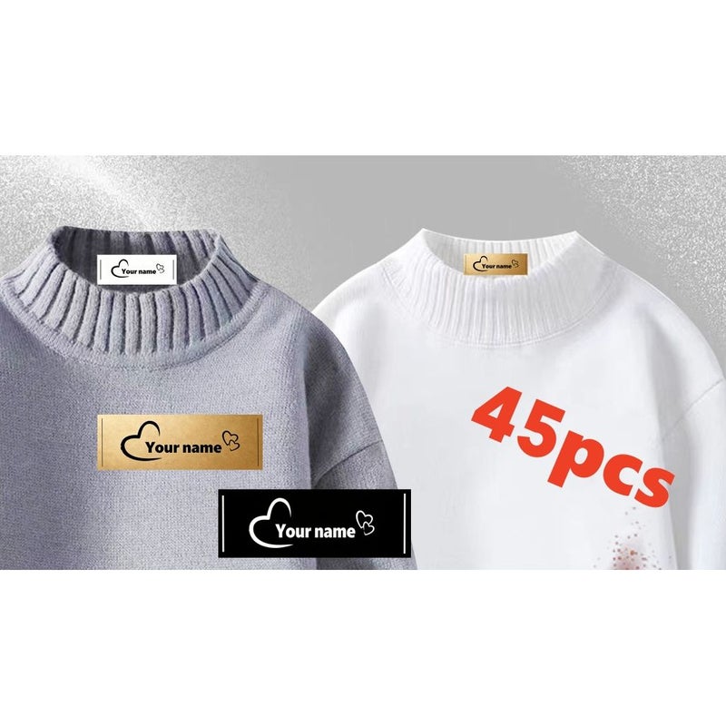 45 Personalized White Labels for Clothing Luggage Gift Craft - Image 5