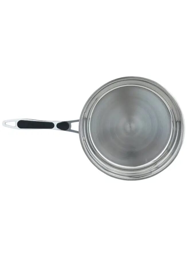 RUOQI Rocky Steel frying pan with silicone handle, 24 cm - silver - Image 2