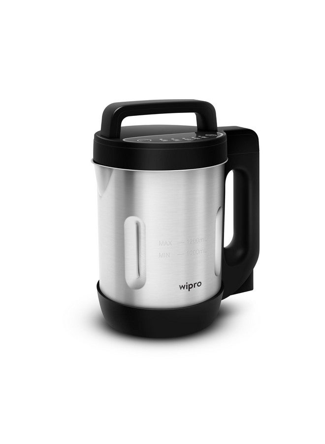 WIPRO صانعة الحساء Wipro Elato FSM201، 1.2 لتر، خلط وتسخين تلقائي، 7 وظائف طهي مسبقة بما في ذلك وظيفة القلي، محرك نحاسي نقي 100%، ضمان لمدة 2 سنوات - Image 1