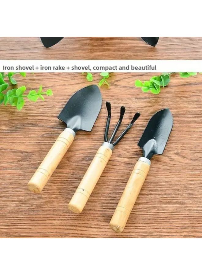 Black Gardening Hand Shovel Trowel Tool Set For Plants Succulents And Potted Flowers - Image 4