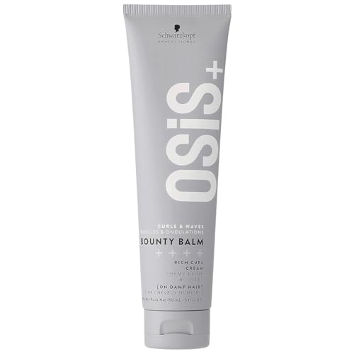 OSiS Bounty Balm Rich Curl Cream 5oz Curl Enhancing Frizz Control Humidity Protection for Wavy Curly Textured Hair