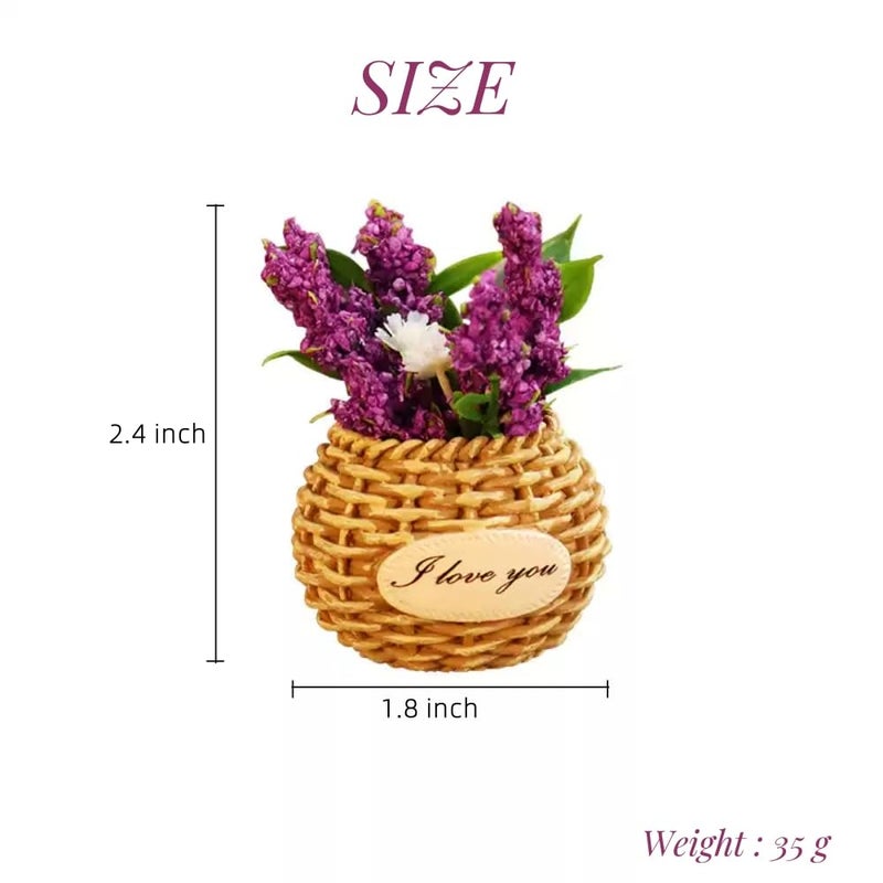 Bonilve 3pcs Flower Fridge Magnets, Cute Plant Refrigerator Magnet for Fridge, Creative Decorative 3D Magnet for Office, Kitchen, School, Locker, Whiteboard - Image 4