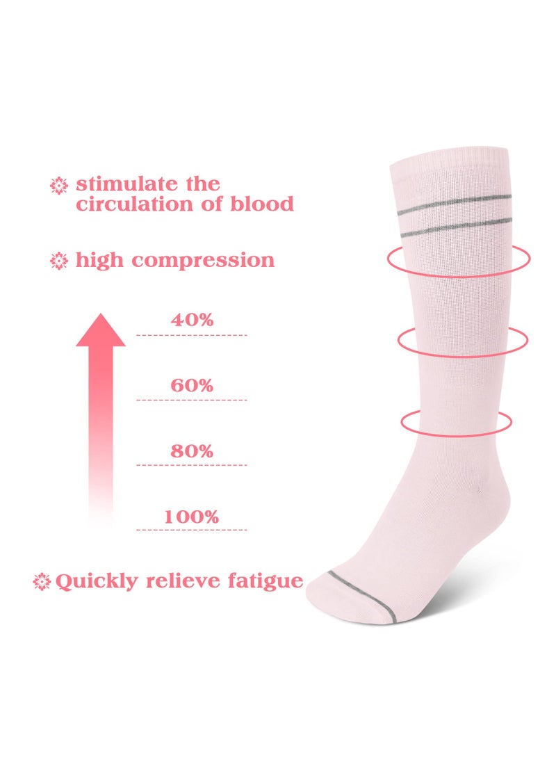 KASTWAVE - Compression Socks, 6 Pairs Maternity Compression Socks, 20-30 mmHg Circulation Support Socks, Compression Stockings for Women Pregnancy, Support for Recovery - Image 1