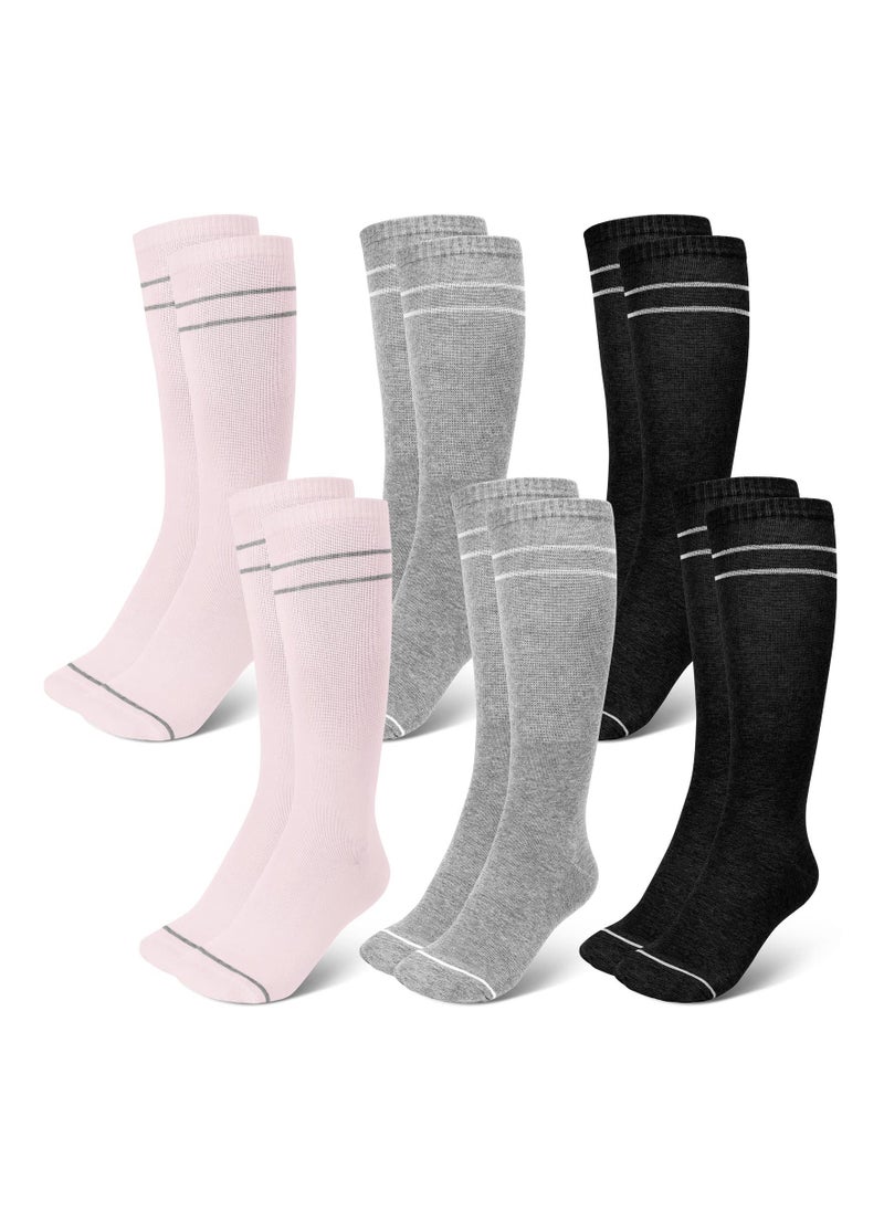 KASTWAVE - Compression Socks, 6 Pairs Maternity Compression Socks, 20-30 mmHg Circulation Support Socks, Compression Stockings for Women Pregnancy, Support for Recovery - Image 1