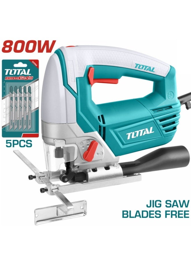 TOTAL 800W Jigsaw, 100mm Speed ​​Range, with Blade Kit - Image 1