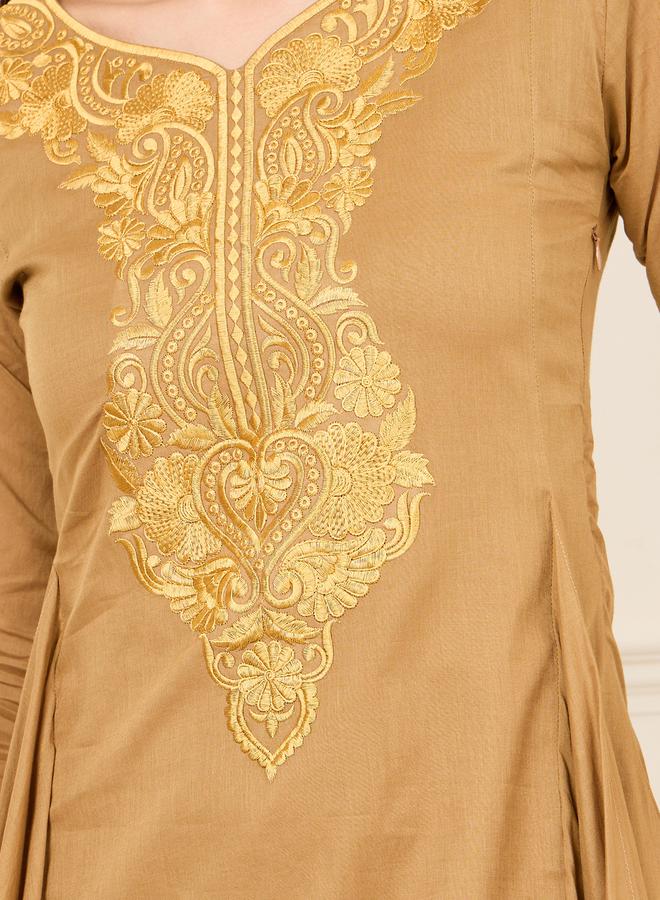 Styli Embroidered A-Line Dress  - Image 3
