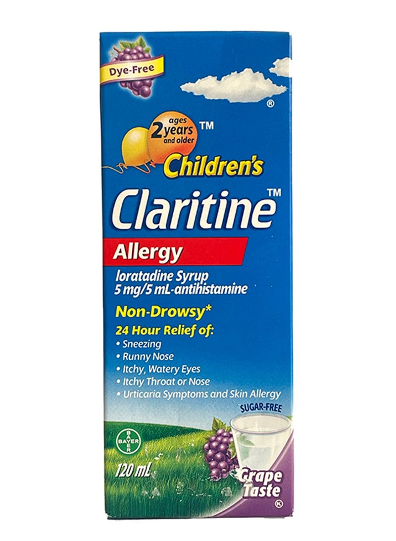 Claritine (Child Grape) 1Mg/1Ml Syrup 120Ml
