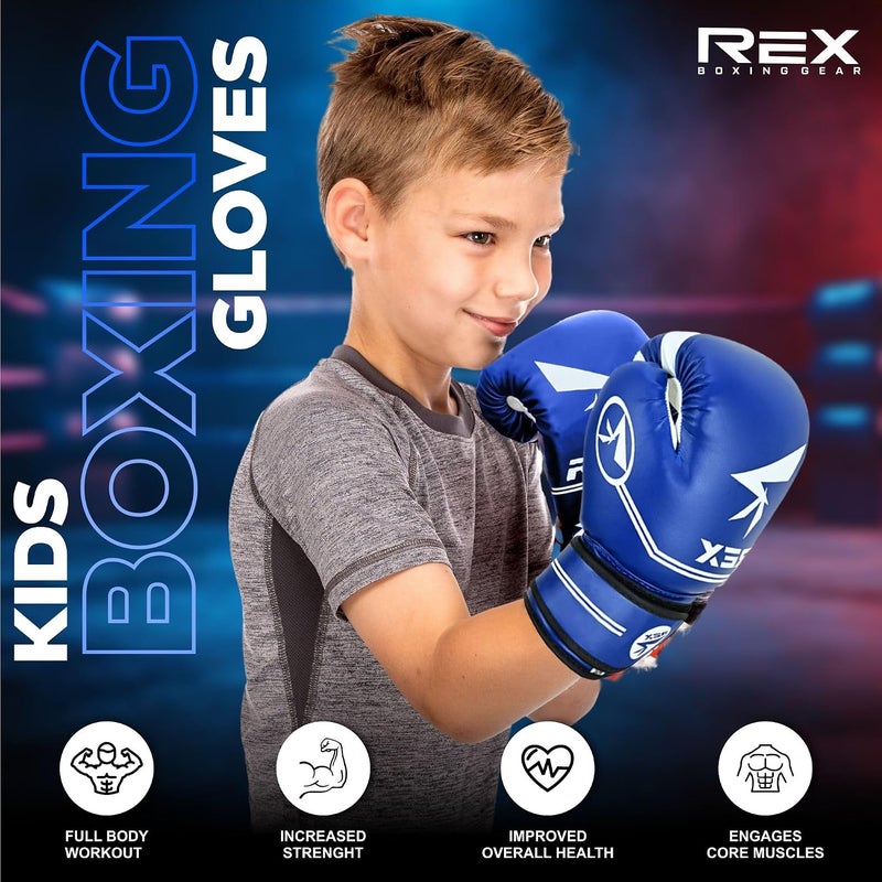 Kids Boxing Gloves for Boys & Girls, Junior Training Gloves 2oz–8oz with Wrist Support, Lightweight Youth Boxing Gloves for Punching Bag, Kickboxing & Muay Thai - Image 2