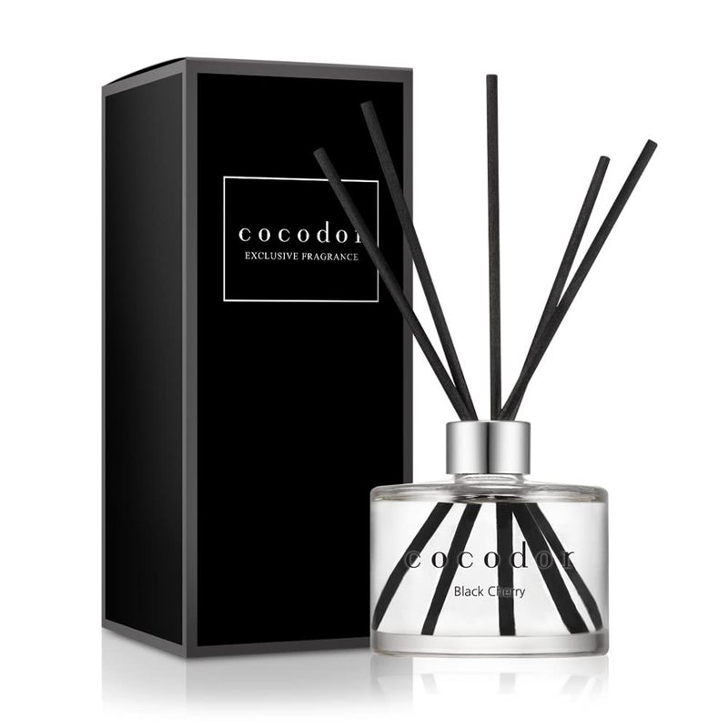 كوكودور Cocodor Signature Reed Diffuser / الكرز الأسود / 6.7 أوقية (200 مل) / 1 حزمة / ناشر القصب مجموعة ناشر الزيوت وعصي ناشر القصب ديكور المنزل وديكور المكتب العطر والهدايا - Image 1
