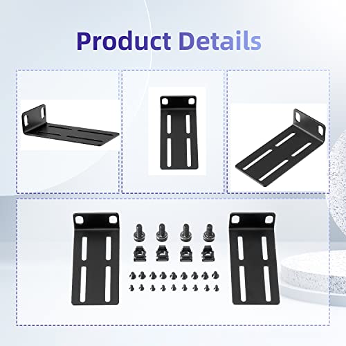 PhyinLan Rack Mount Kit Universal Adjustable 19 Inch Rack Ears for HP/ProCurve/Aruba/OfficeConnect/HPE and Other Switches - Image 5