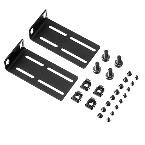 PhyinLan Rack Mount Kit Universal Adjustable 19 Inch Rack Ears for HP/ProCurve/Aruba/OfficeConnect/HPE and Other Switches - Image 1