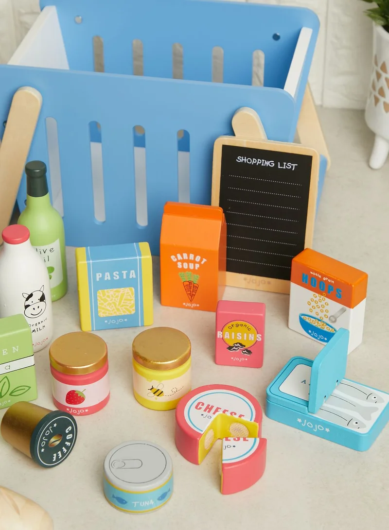 JoJo Maman Bebe Wooden Groceries Set