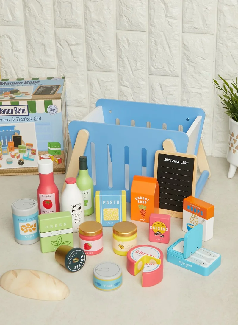JoJo Maman Bebe Wooden Groceries Set
