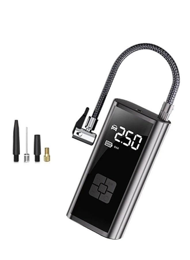 كمبريسور ومضخة هواء لاسلكية للسيارات والدراجات الهوائية والنارية - Image 1