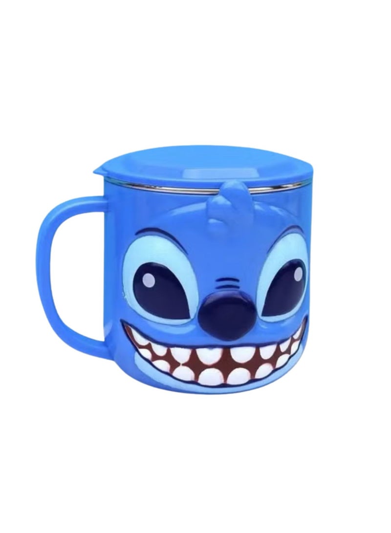 ديزني كوب ستيتش للأطفال – بطانة خارجية متينة من الفولاذ المقاوم للصدأ، معزولة بغطاء مقاوم للانسكاب - Image 1