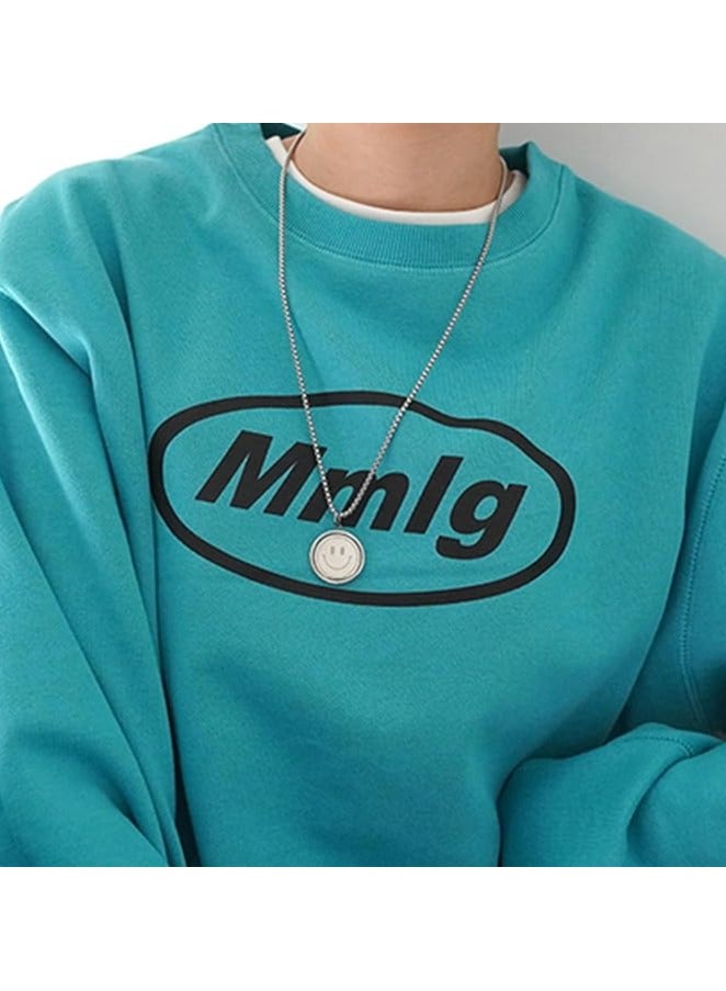 MARIO DRAFTS Unisex Smile Emotion Stainless Steel Neck Chain , Silver - Image 3