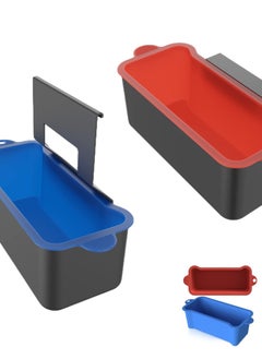 Excefore 2-Pack Reusable Grease Cup Liners for Blackstone Grill, Silicone Drip Pan Liners for Blackstone Griddle, Grease Catcher Tray Liner, 8” X 3” X 3.7”  - Image 1