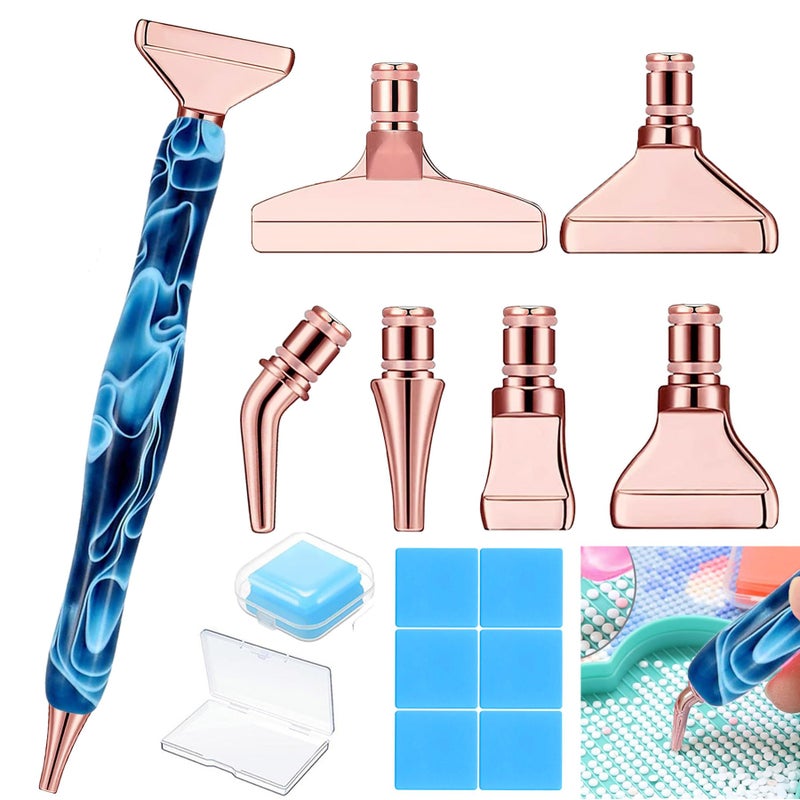 Heyseri Diamond Painting Pens Classic Wax Stylus Diamond Art Pen Gem Painting Tools Accessories Gem Art Pen with Metal Tips for 5D Craft Nail - Image 3