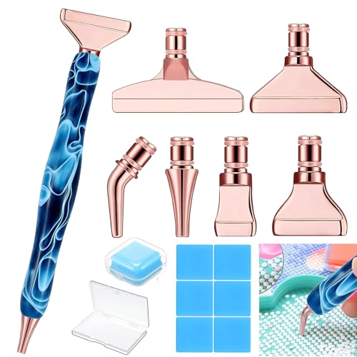 Heyseri Diamond Painting Pens Classic Wax Stylus Diamond Art Pen Gem Painting Tools Accessories Gem Art Pen with Metal Tips for 5D Craft Nail - Image 1