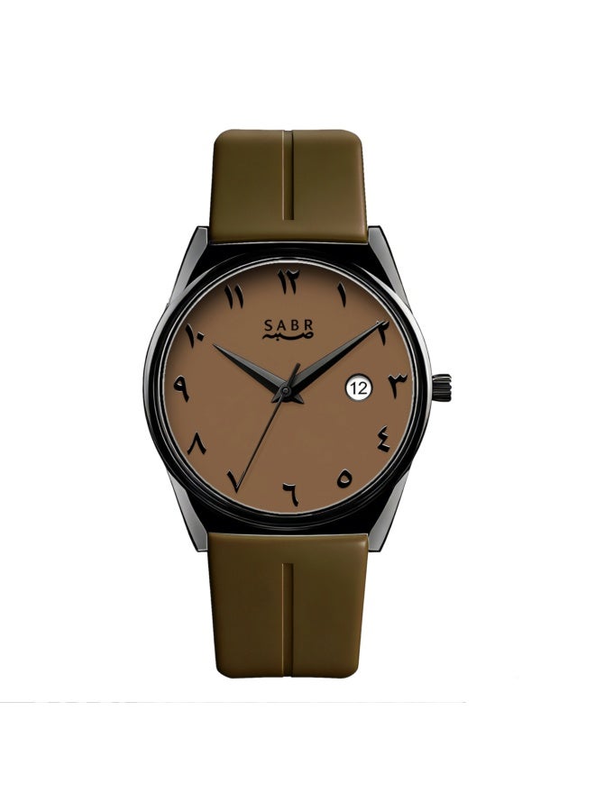 2026 Arabic Watch for Men - Quartz Wristwatch, Date Display, Arabic Numerals, Alloy Case, Silicone Strap, Magnetic Buckle, 3ATM Waterproof, Mineral Glass, Gifts for Arabic Watch Enthusiasts