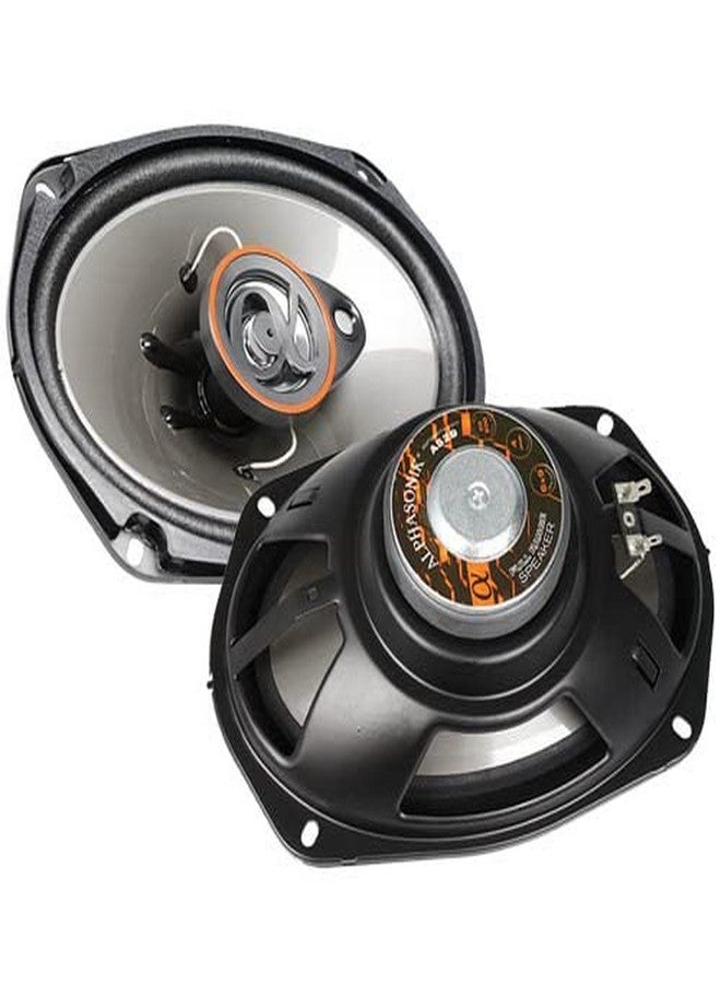Alphasonik AS29 6x9 500 Watts Max Power 3-Way Full Range 4 Ohm Car Audio Coaxial Speakers - Image 2