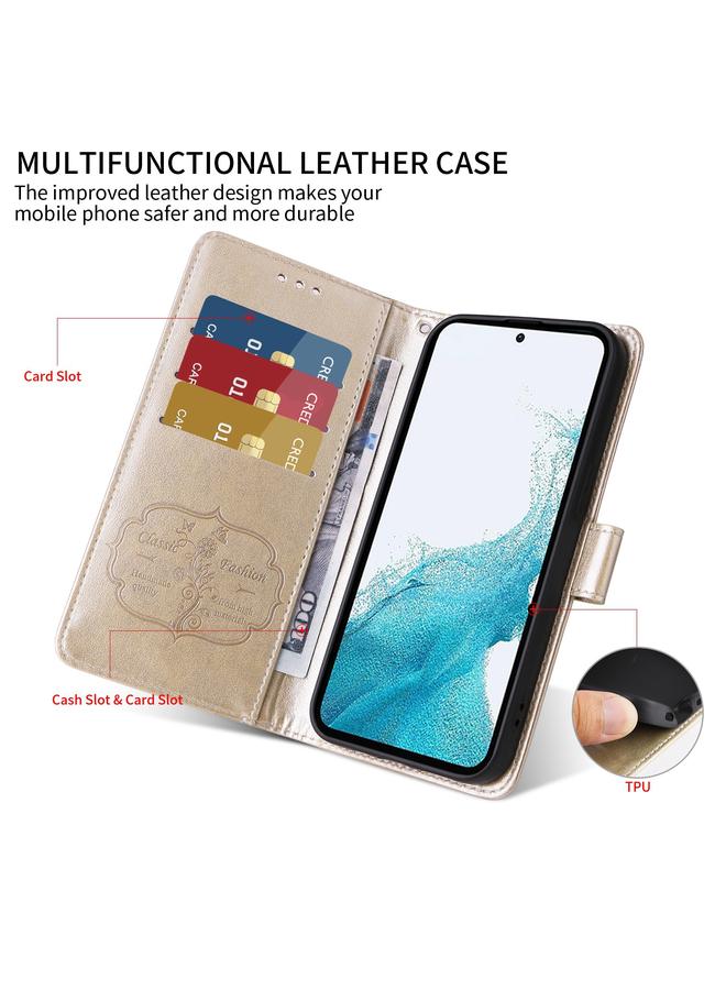 Green Tiger Case For Google Pixel 8 Pro Embossed Butterfly Flowers Leather Phone Case - Image 4