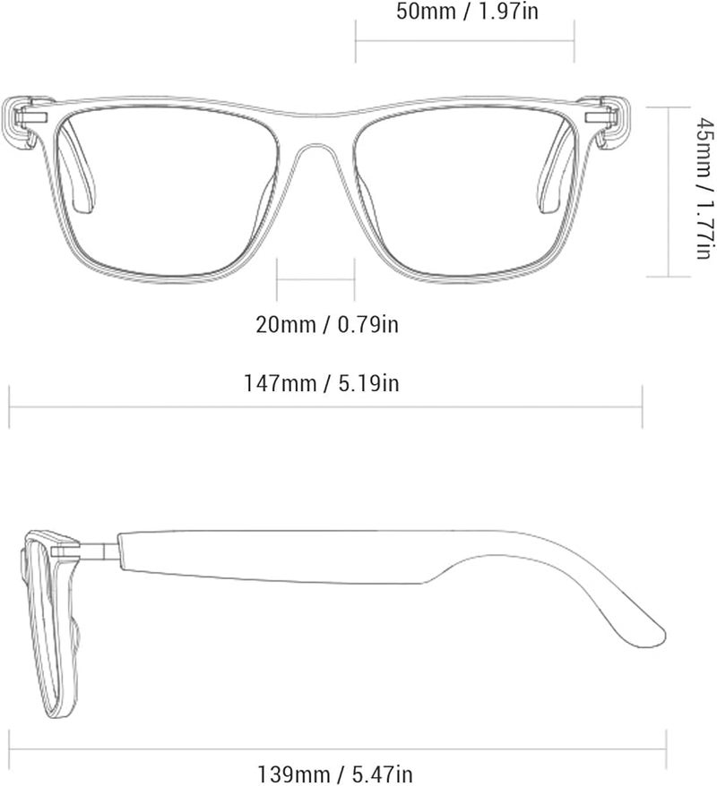Smart Glasses Real Time Language Translator 160 Languages Support Business Travel - Image 3
