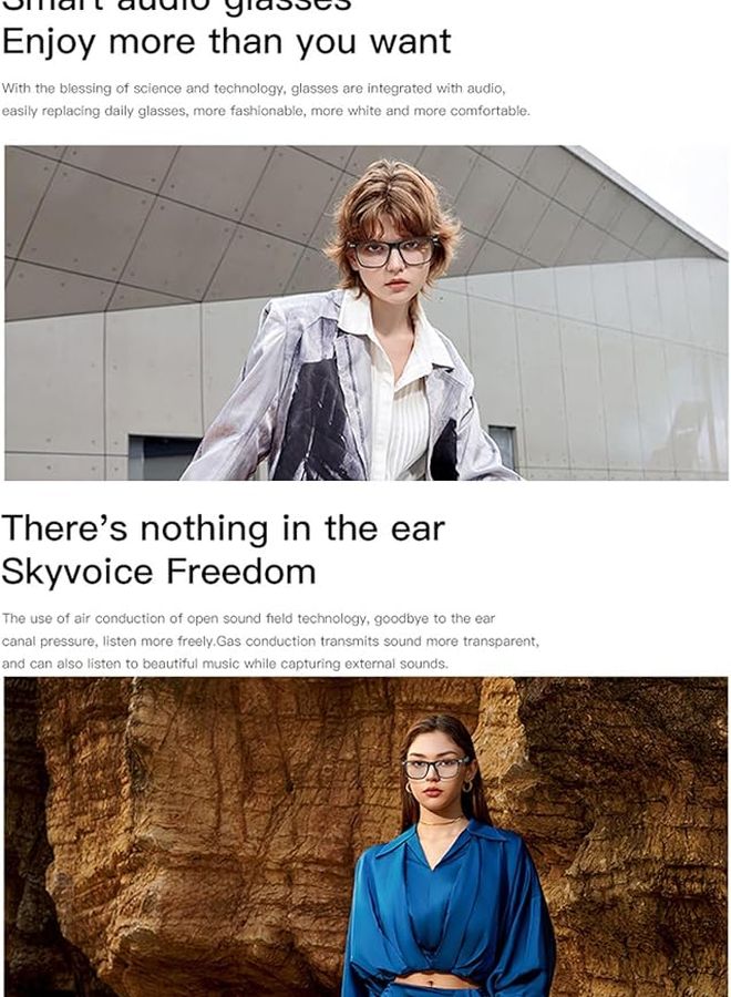 Smart Glasses Real Time Language Translator 160 Languages Support Business Travel - Image 5