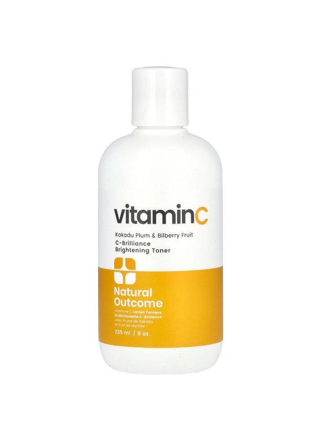 natural outcome Natural Outcome, Vitamin C, C-Brilliance Brightening Toner, Fragrance Free, 8 oz (235 ml)  - Image 1