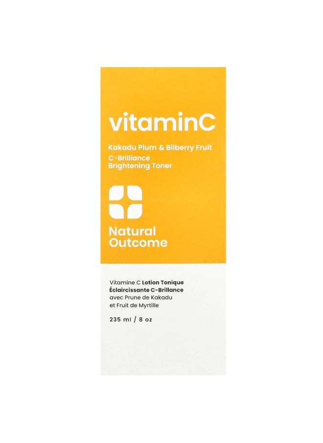 natural outcome Natural Outcome, Vitamin C, C-Brilliance Brightening Toner, Fragrance Free, 8 oz (235 ml)  - Image 2