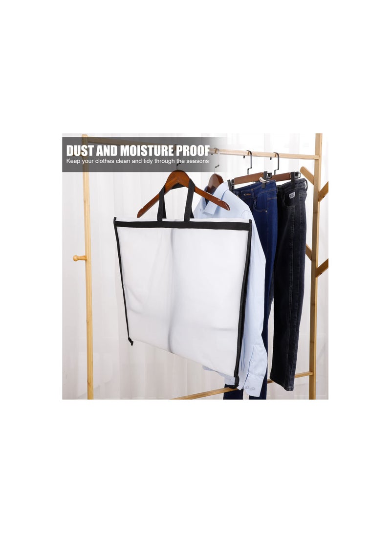 SOLARAE Long Garment Bags with Zipper (60x180 cm) - Waterproof, Anti-Mite, Breathable PEVA Clothes Covers for Dresses and Suits, Mildew-Proof, Pet-Hair-Proof, Ideal for Storage and Travel (2 Pack) - Image 3