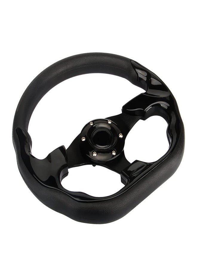 Spaorcco D Shape Style Golf Cart Steering Wheel Universal Design for Club Car Ds and Precedent EZGO RXV & TXT, Yamaha Golf Cart Steering Wheel - Image 2
