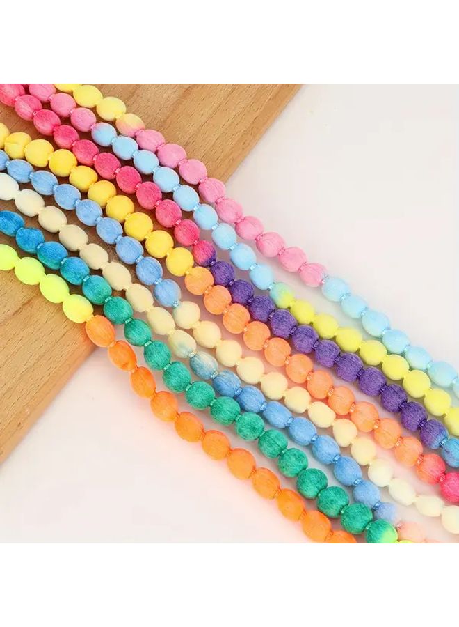 White Tie Dye Rope Cord 5 Yards for Craft Handmade Jewelry Home Decor - Image 1