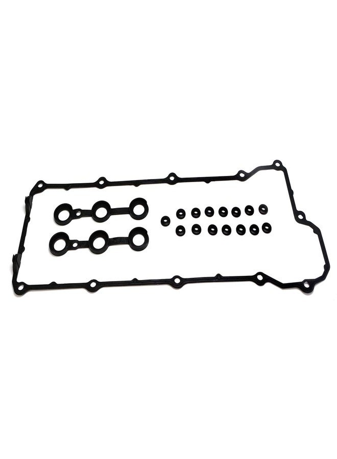 AUCERAMIC Valve Cover Gasket with Spark Plug Tube Seals Grommets fit 1992-1995 for BMW E36 M50B25 2.5L L6 325i 325is E34 24V M50B25 2.5L L6 525i DOCH - Image 1