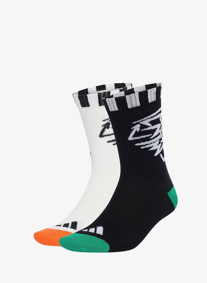 اديداس 2 Pack Graphic Socks