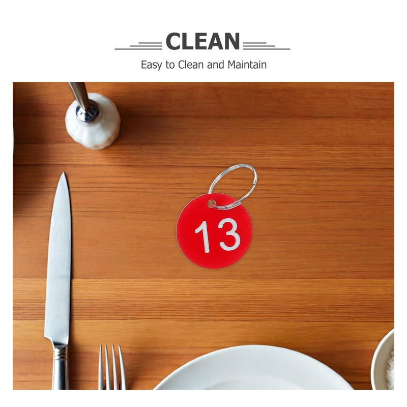 Number Tags 1 20 with Iron Keyrings for Cafe Table and Office Use - Image 4
